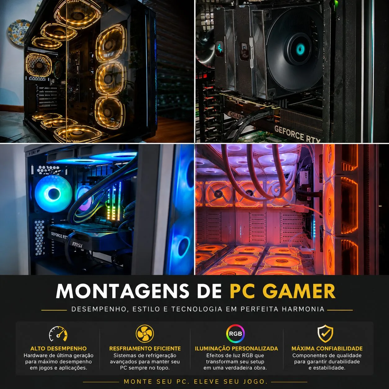 Montagem de PC Gamer personalizado no Rio de Janeiro